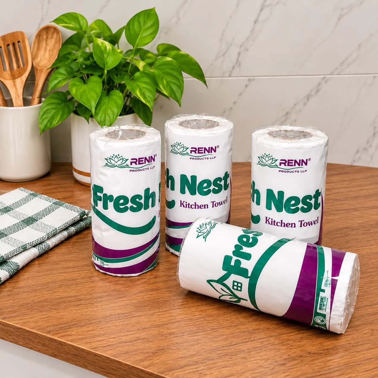 Custom printed napkins visual