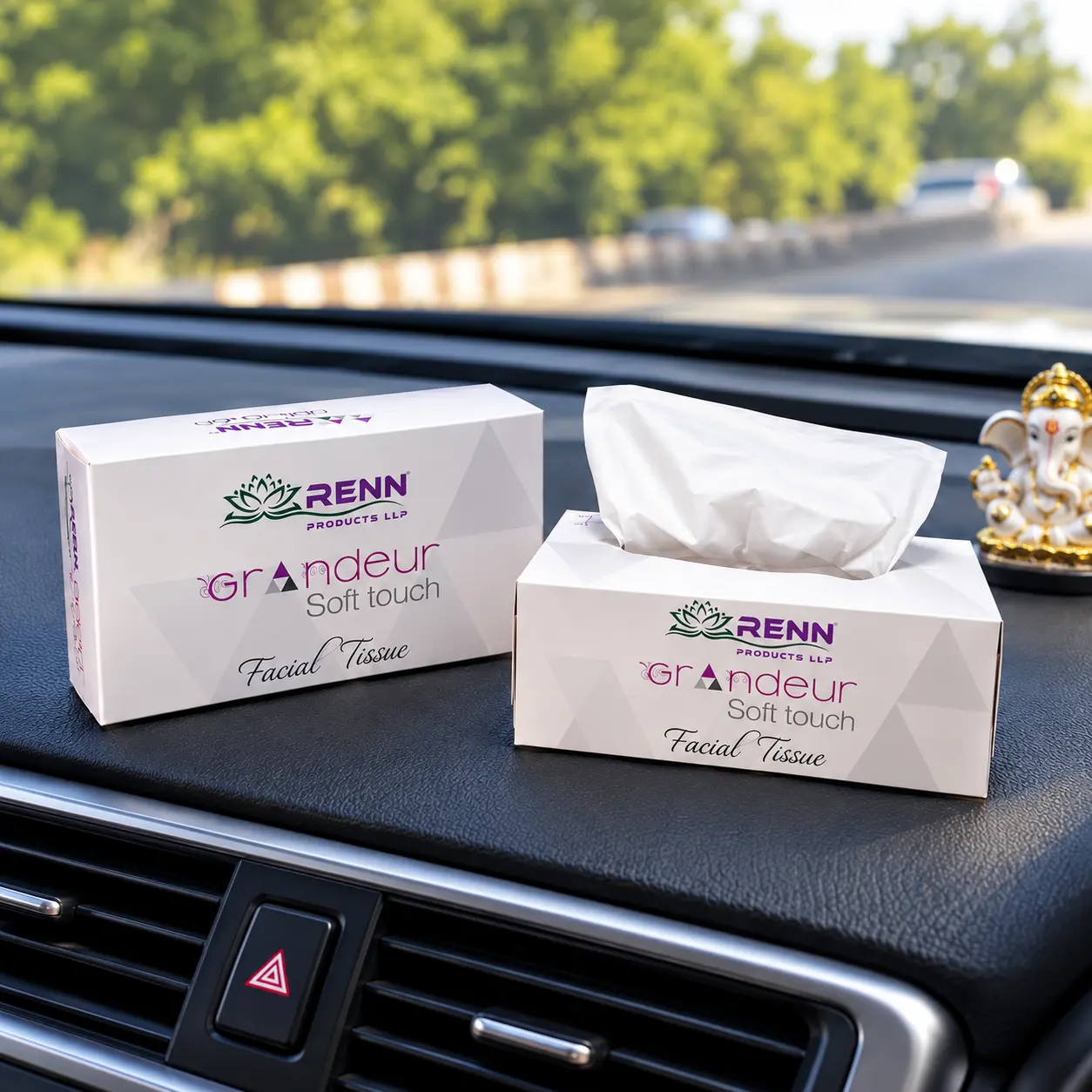 RENN facial tissue box
